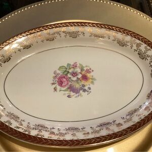 Queen Ann Stetson oval serving platter